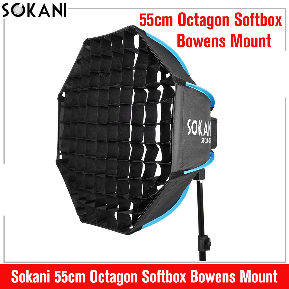 Beauty Dish 55Cm - Sokani SBOX-O55 55cm Octagon Softbox Bowens