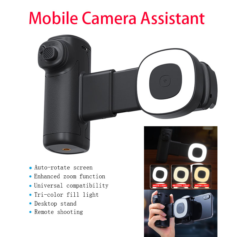 Photography Lighting Outdoor - Bluetooth Selfie Handle with Fill Light