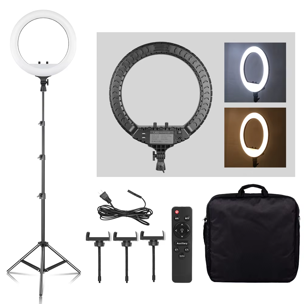 SH 18 Inch Knob Ring Light LED - đánh giá và giá Photography Lighting Description