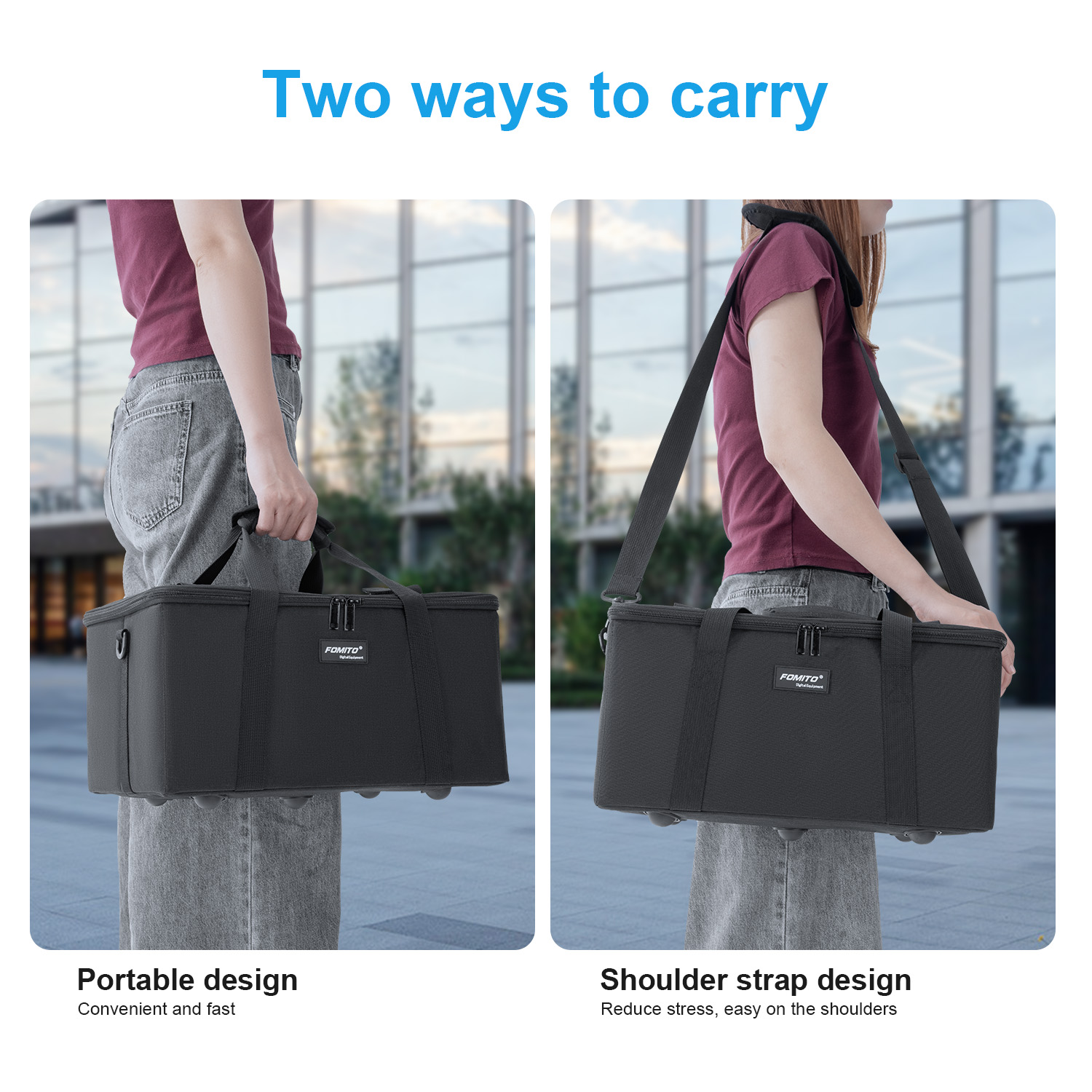 FOMITO Camera Bag Crossbody Sh - đánh giá và giá Photography Lighting Case