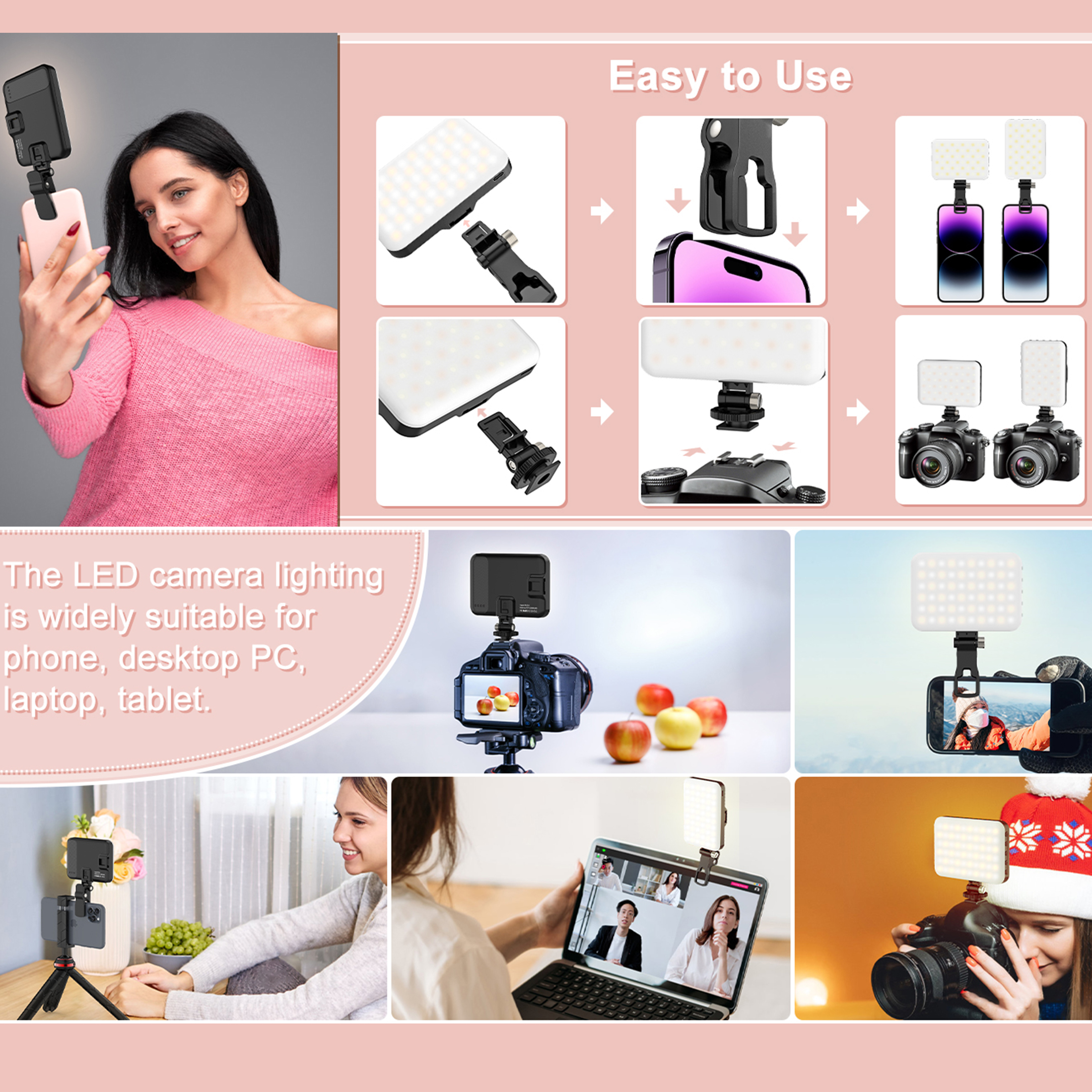 LED Selfie Light 60 High Power - đánh giá và giá Photography Lighting Product