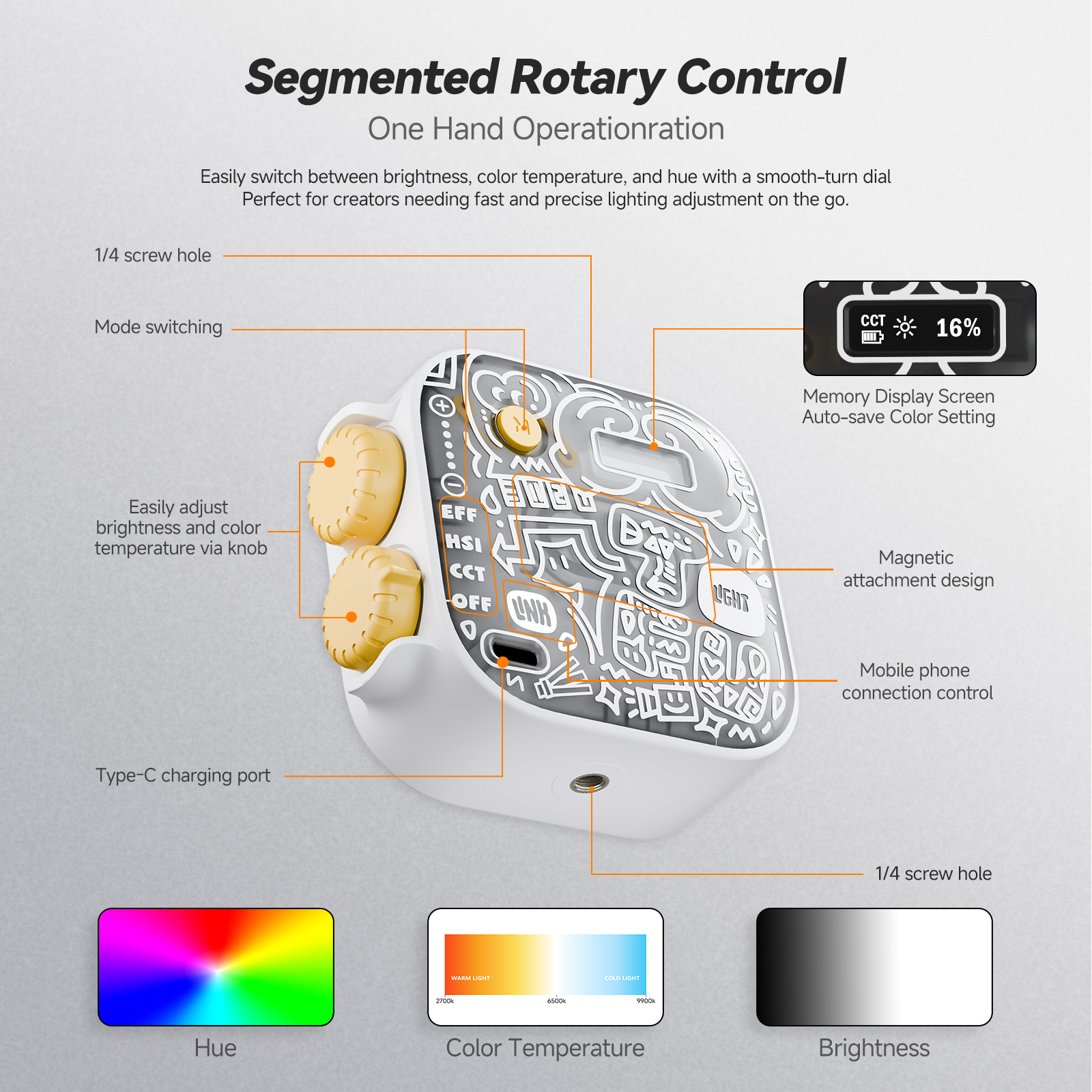 PHOTOOLEX Mini RGB Video Light - đánh giá và giá Photography Lighting Type