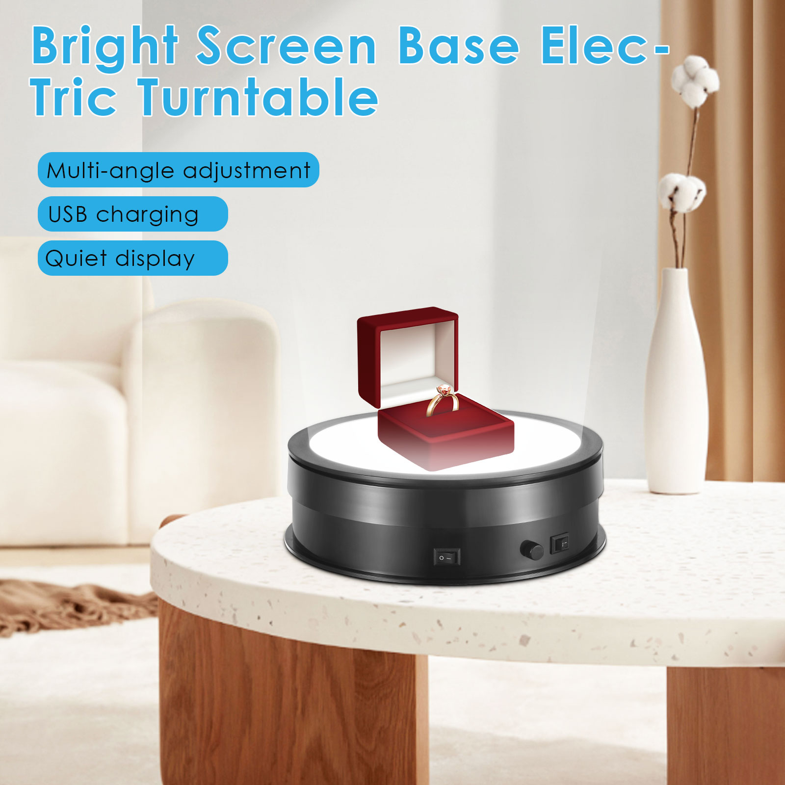 20 CM Lighting Base 360 Degree - đánh giá và giá Photography Lighting For Jewelry
