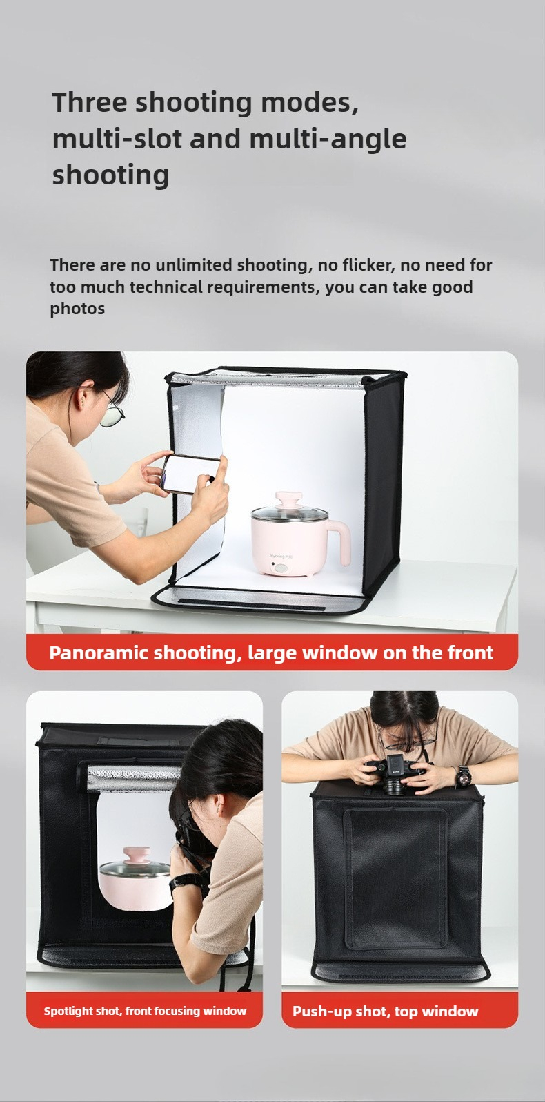 40cm Photography LED Studio Li - đánh giá và giá Photography Lighting Case