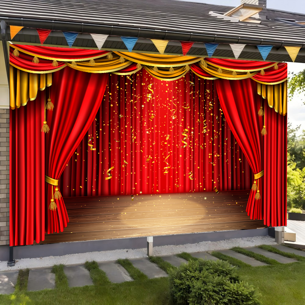 Red Theater Curtain Party Back - đánh giá và giá Photography Lighting Box