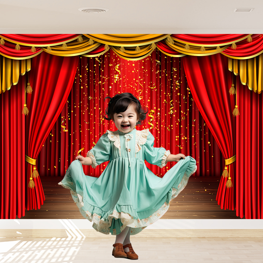 Red Theater Curtain Party Back - đánh giá và giá Photography Lighting Box