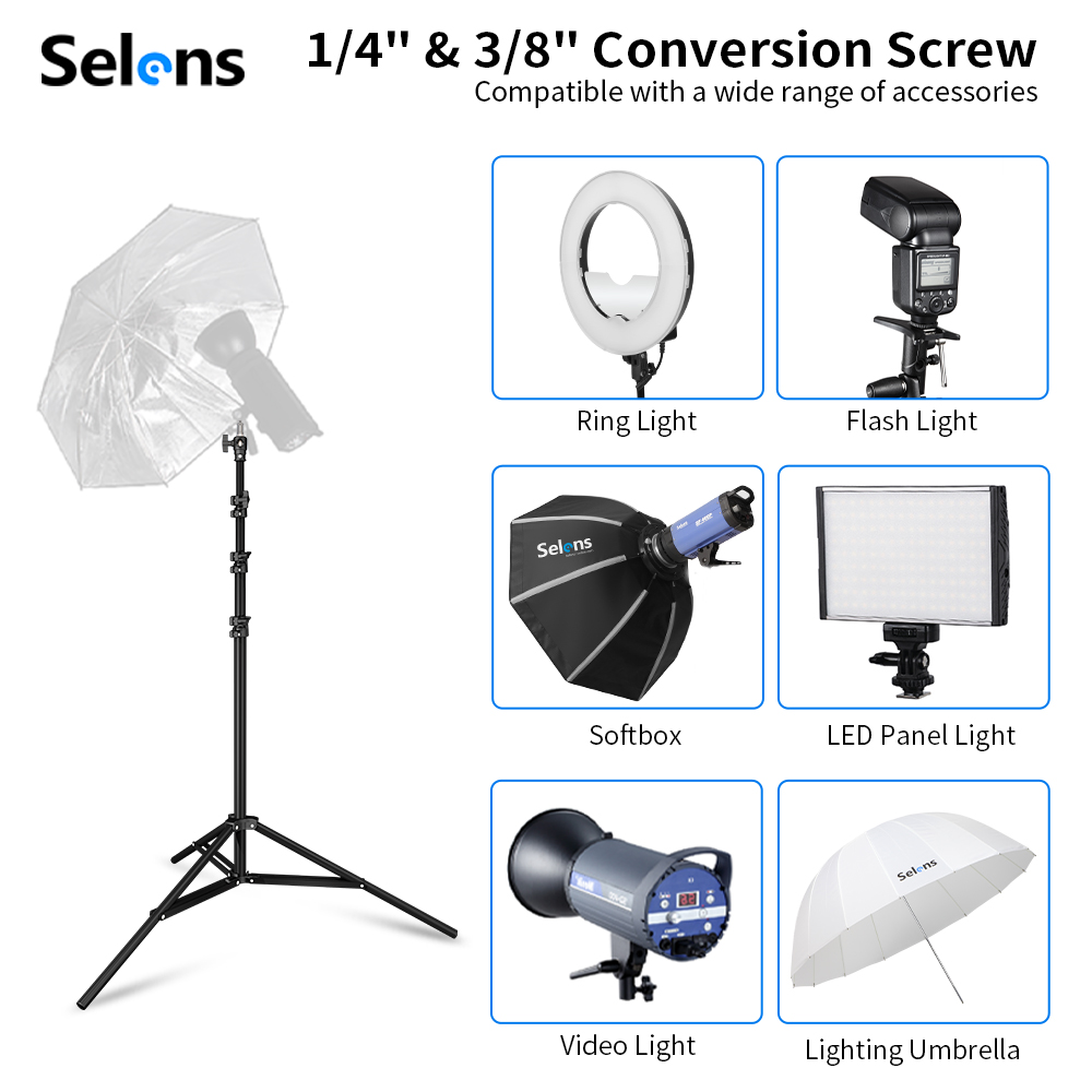 Selens 2.2~3.95M Light Stand w - đánh giá và giá Photography Lighting Softbox
