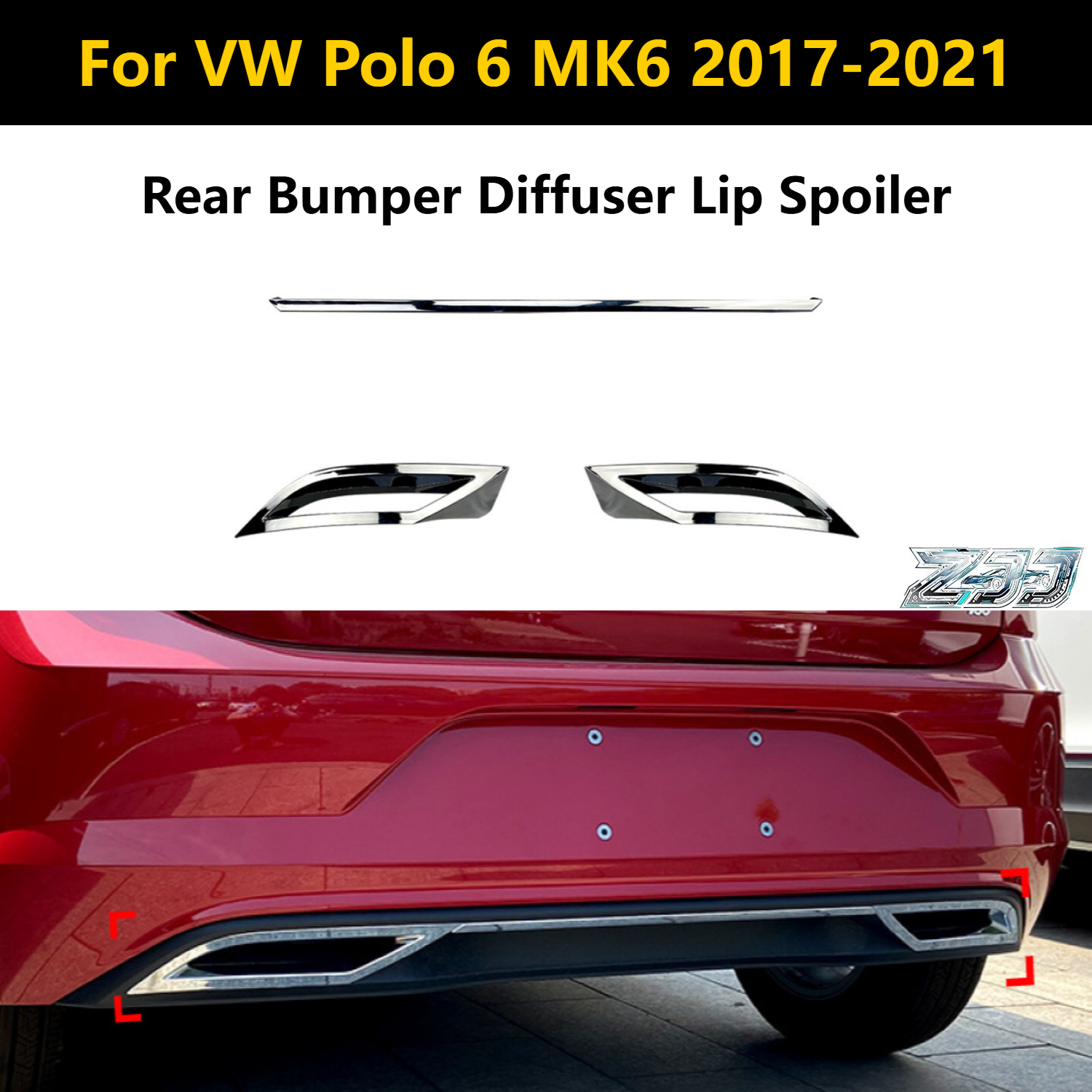 1 Set Rear Bumper Diffuser Lip - đánh giá và giá Diffusion Material Roll
