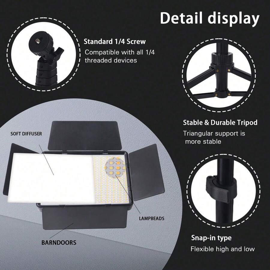 Adjustable Bi-Color LED Panel  - đánh giá và giá Photography And Lighting