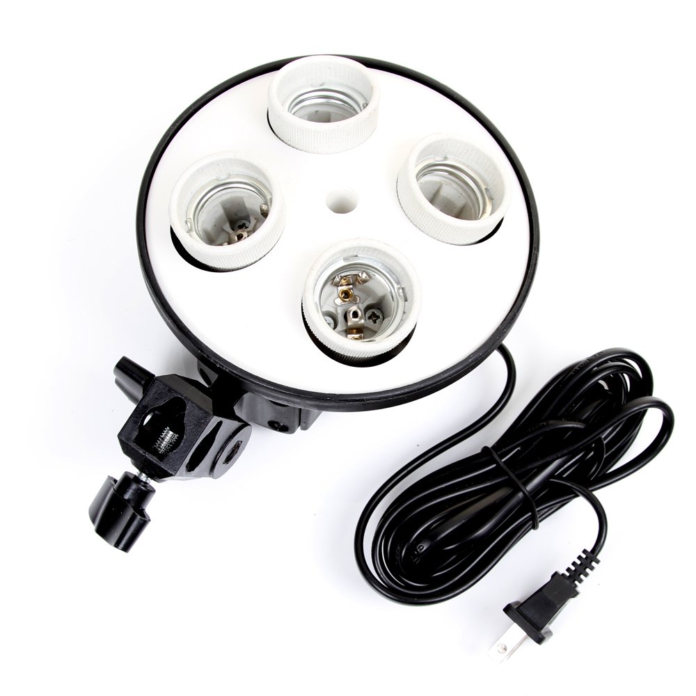 E27 Base Four Lamp Holder  Lig - đánh giá và giá Photography Lighting Softbox