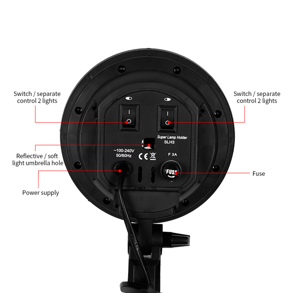 E27 Base Four Lamp Holder  Lig - đánh giá và giá Photography Lighting Softbox