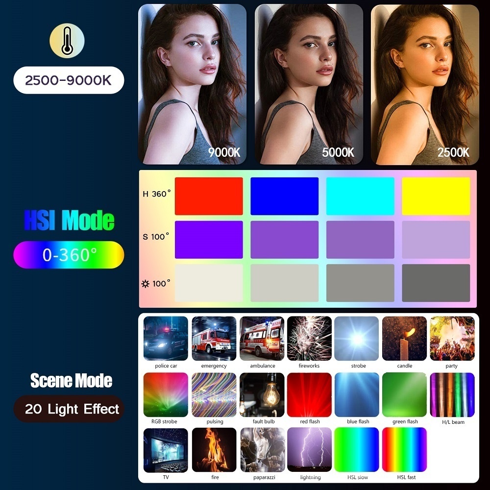 50CM RGB Stick Light Wand Ligh - đánh giá và giá Photography Lighting Type