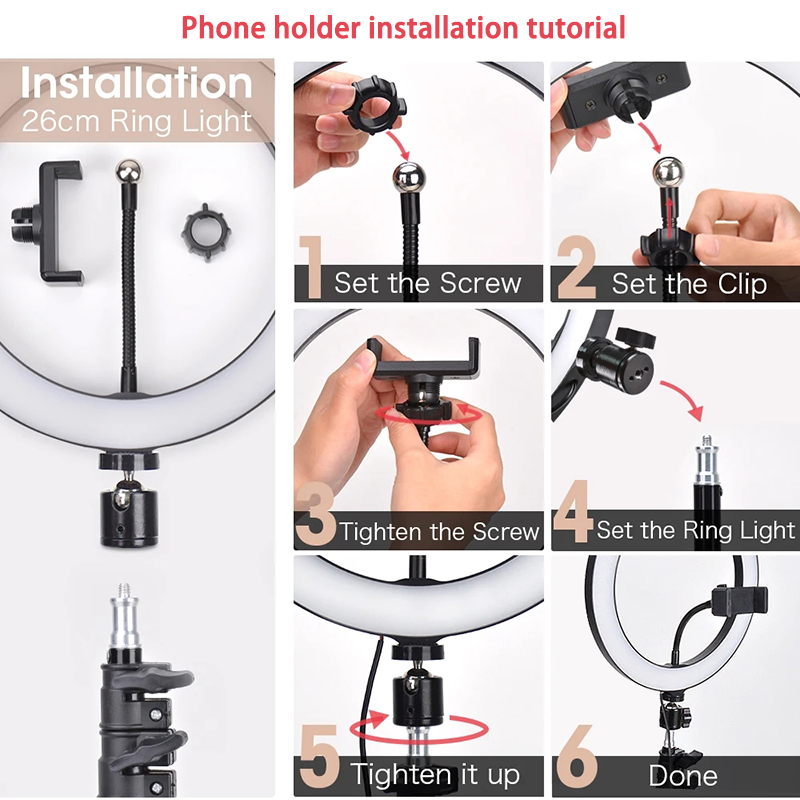 Video Light 16/26/33cm Selfie  - đánh giá và giá Photography Lighting Description