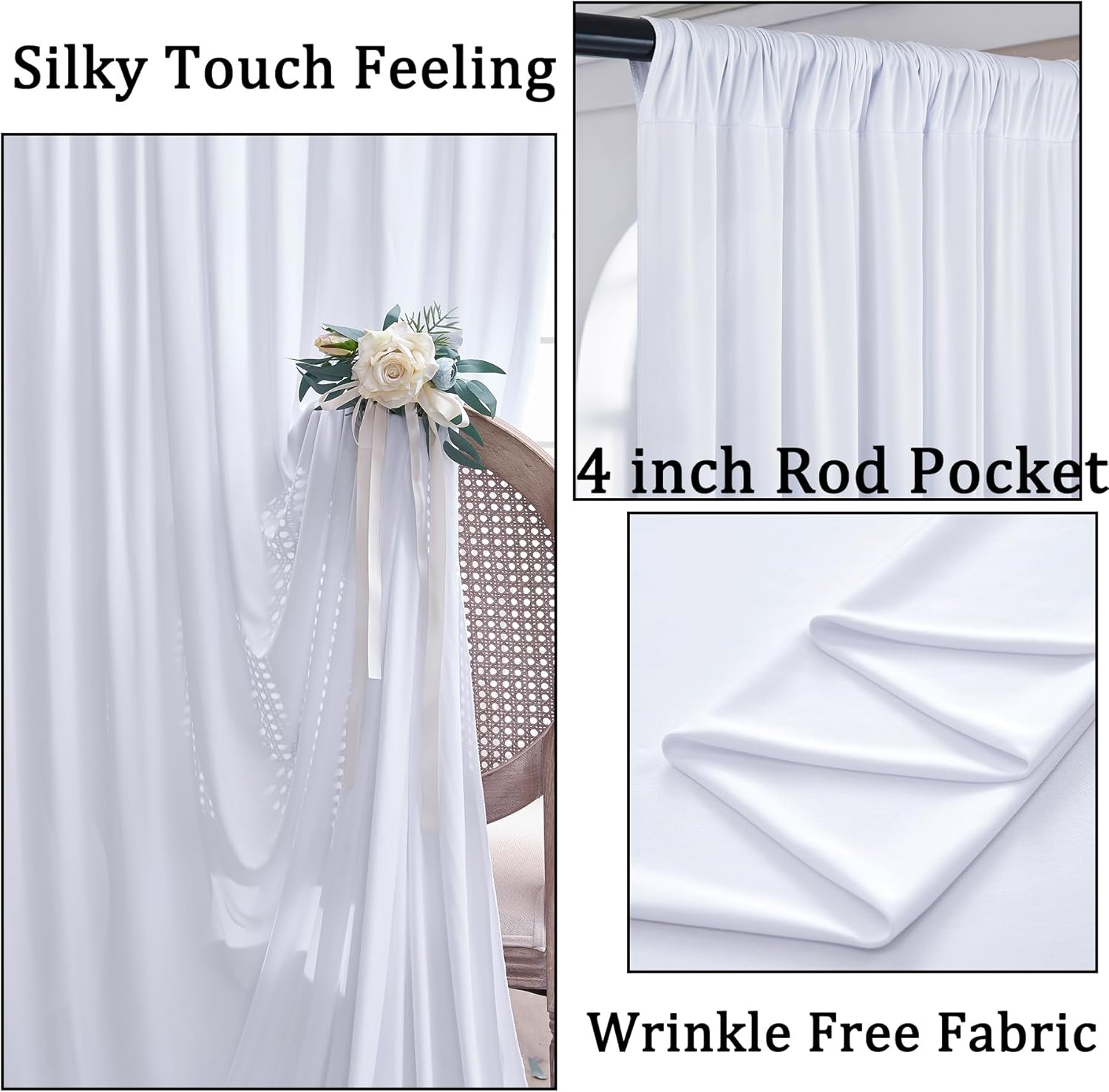 White Backdrop Curtains 10x10  - đánh giá và giá Photography And Lighting