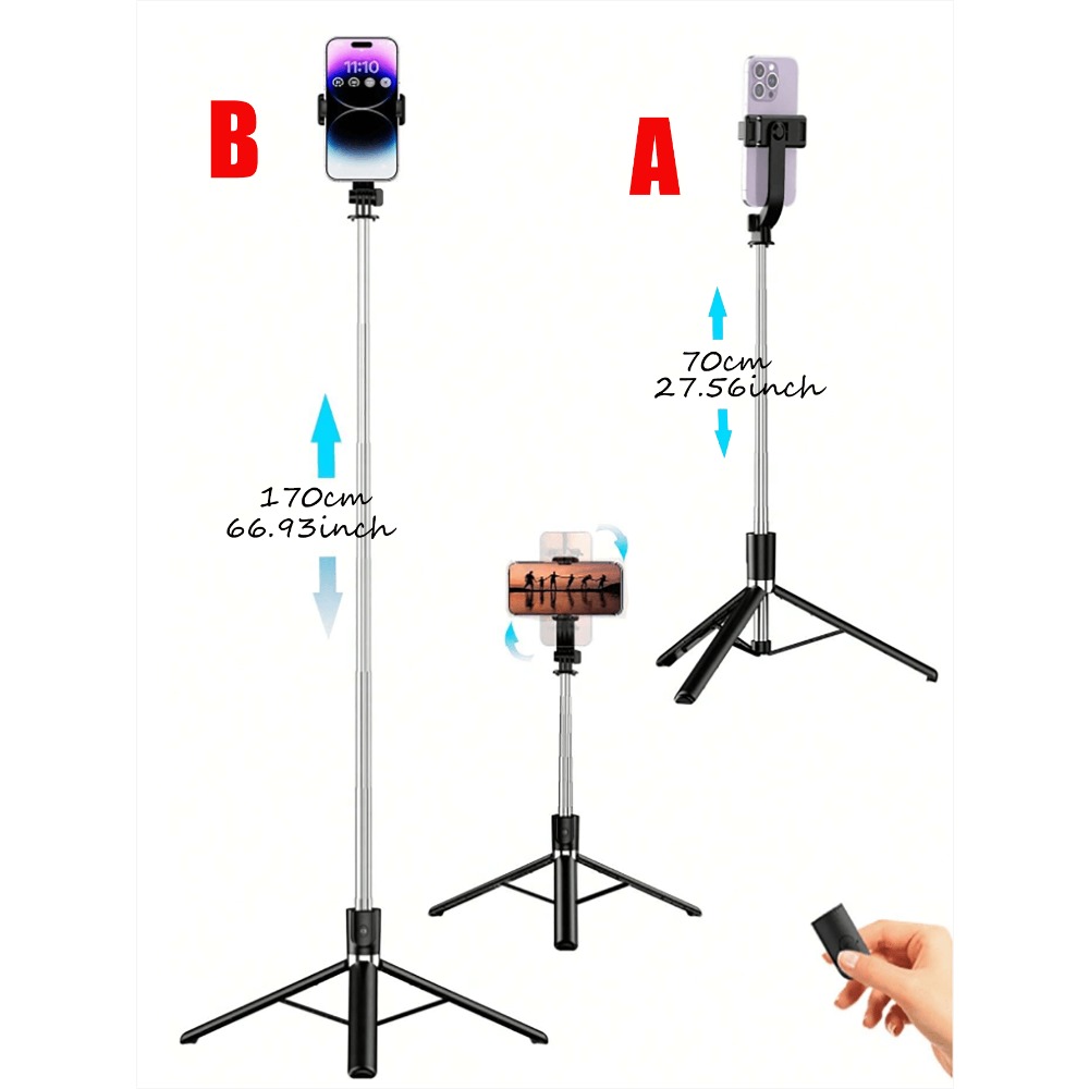 1pc Portable Selfie Stick With - đánh giá và giá Photography And Lighting