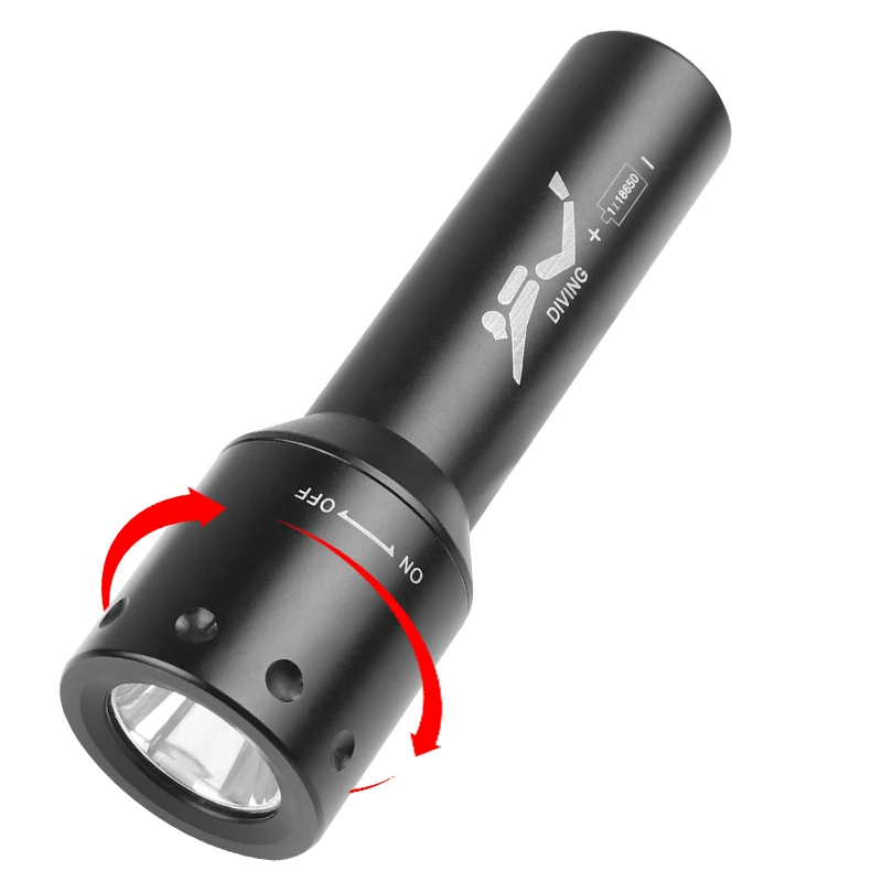 New T6 LED Diving Torch Long-R - đánh giá và giá Photography And Lighting