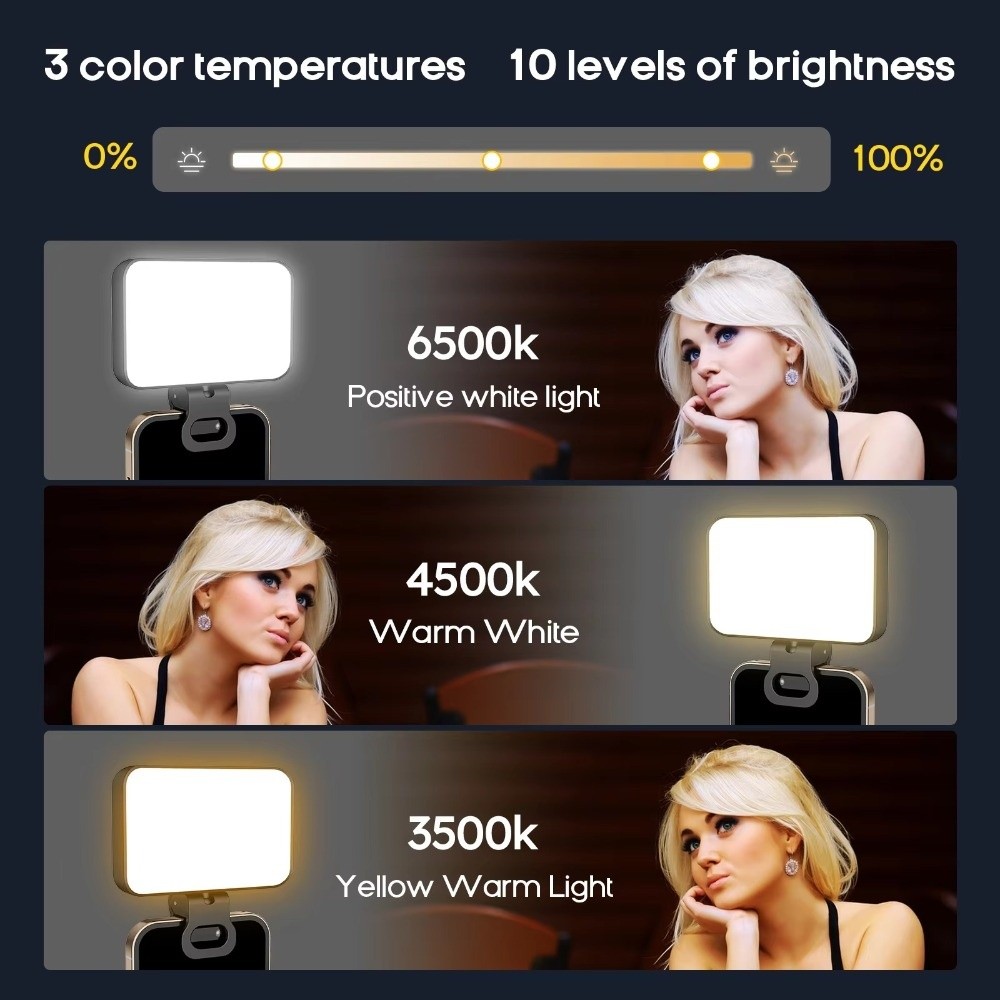 800/1000mAh LED Selfie Light U - đánh giá và giá Photography Lighting Description