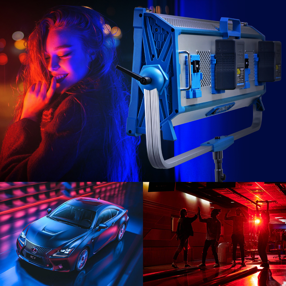 RGBW full color 500W aluminum  - đánh giá và giá Photography Lighting Ai