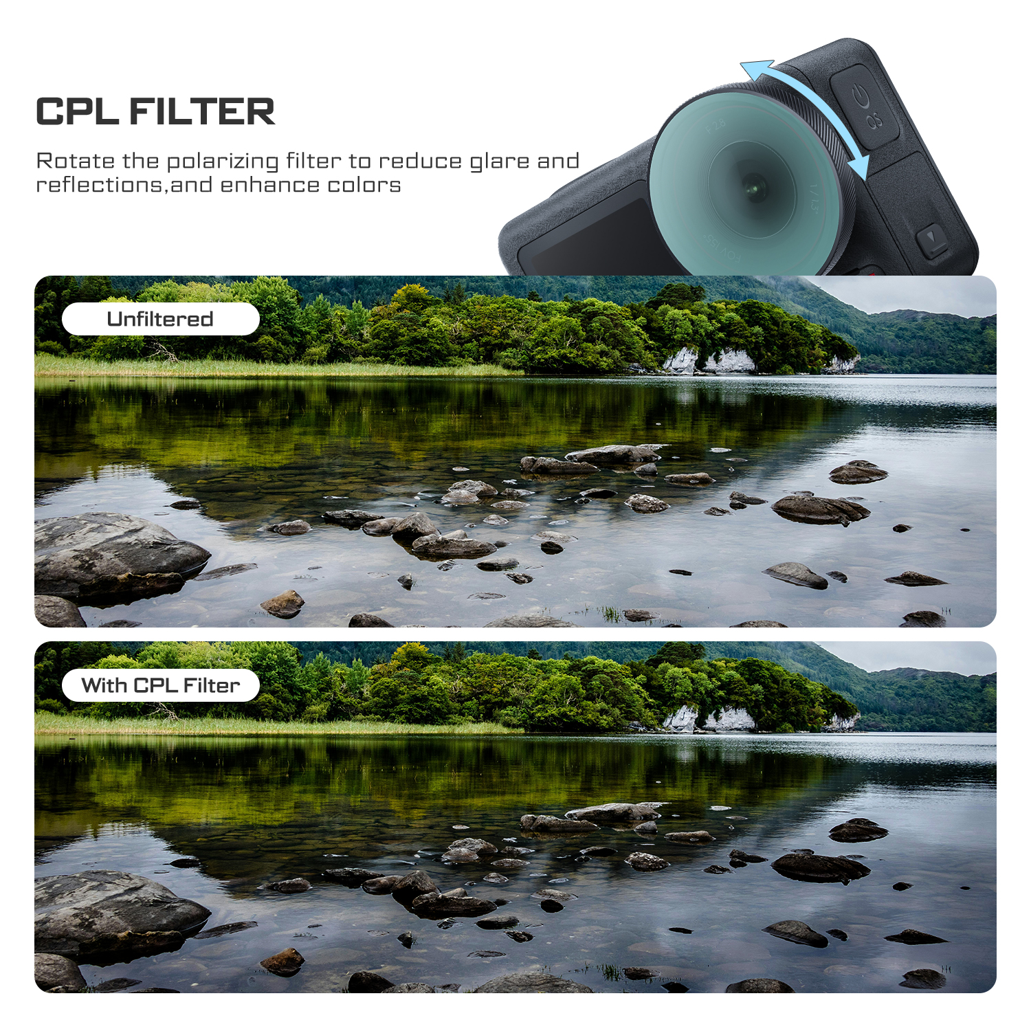 Freewell Action Camera CPL Fil - đánh giá và giá Photography And Lighting