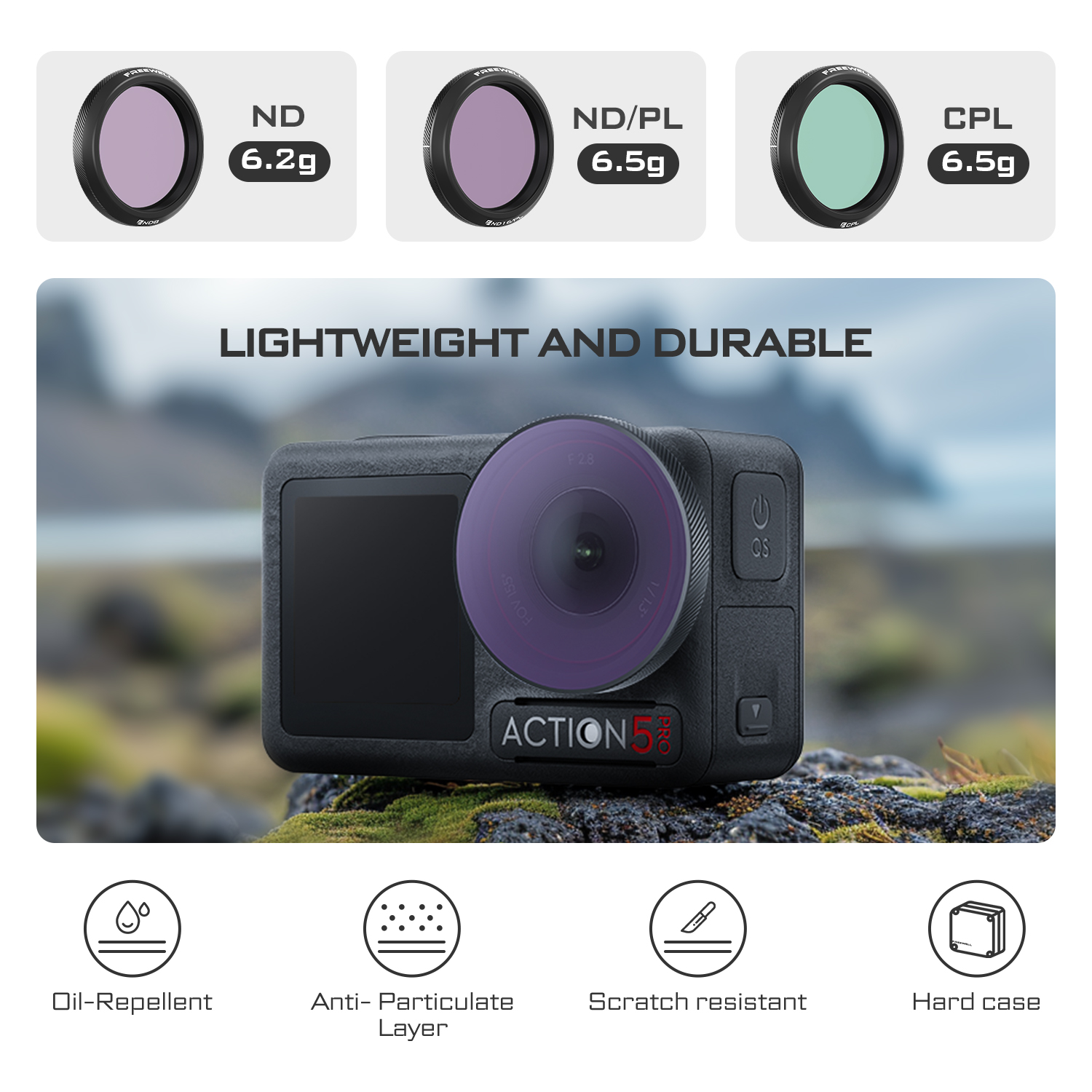 Freewell Action Camera CPL Fil - đánh giá và giá Photography And Lighting