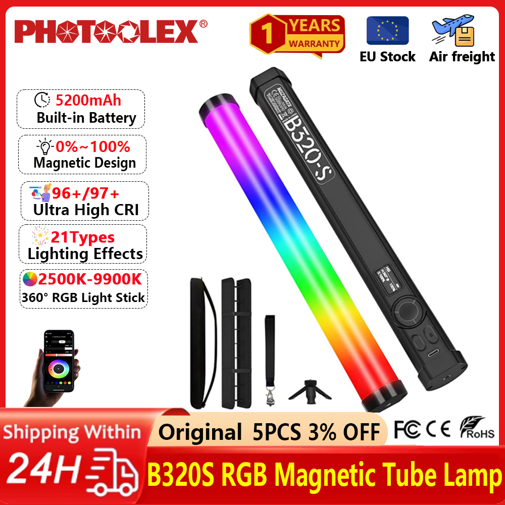 PHOTOLEX RGB Colorful Stick Li - đánh giá và giá Photography Lighting Type
