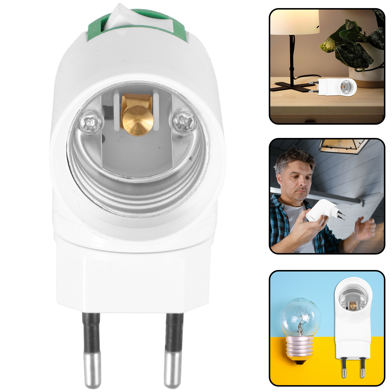 2pcs Eu Plug To E27 Light Sock - đánh giá và giá Photography Lighting Workshops
